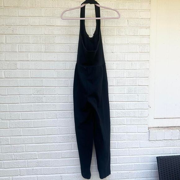 Moda International Vintage 80's Black Halter Jumpsuit - Picture 2 of 4